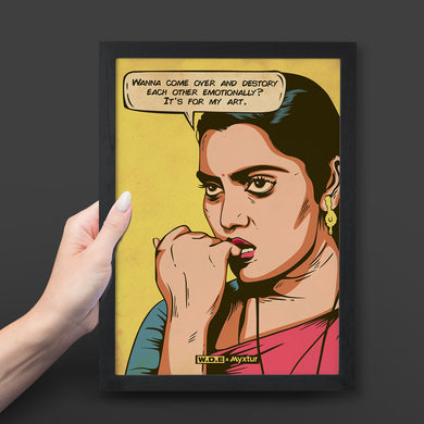 Silk Smitha Destroying for Art [WDE] Art-Poster