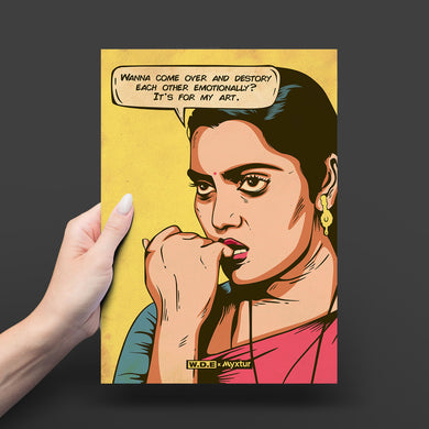 Silk Smitha Destroying for Art [WDE] Art-Poster