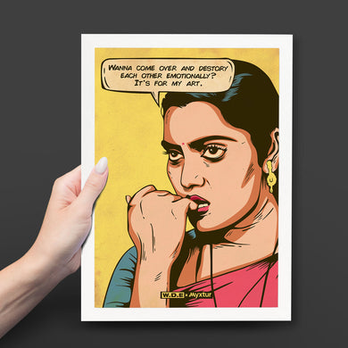 Silk Smitha Destroying for Art [WDE] Art-Poster