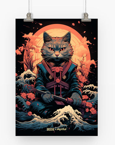 Katana Kitten [BREATHE] Art-Poster