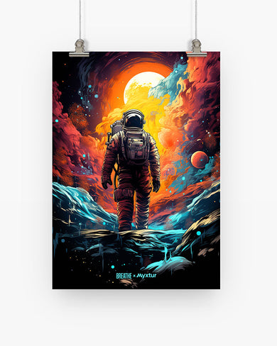 Technicolor Space Adventure [BREATHE] Art-Poster
