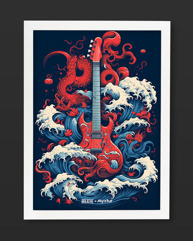 Seafaring Guitar Fantasy [BREATHE] Art-Poster