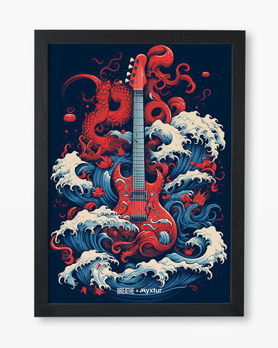 Seafaring Guitar Fantasy [BREATHE] Art-Poster