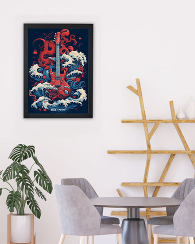 Seafaring Guitar Fantasy [BREATHE] Art-Poster