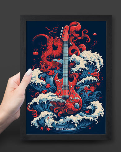 Seafaring Guitar Fantasy [BREATHE] Art-Poster