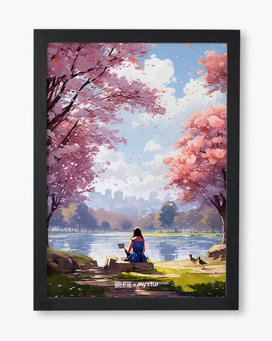 Tranquil Tales by the Stream [BREATHE] Art-Poster