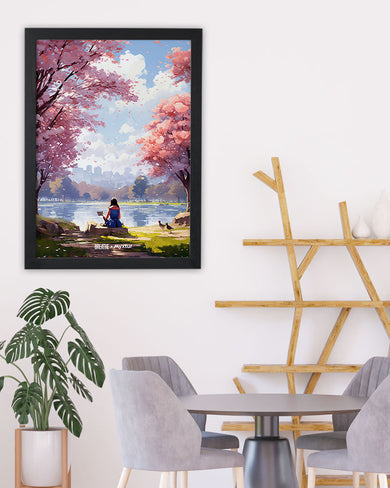 Tranquil Tales by the Stream [BREATHE] Art-Poster