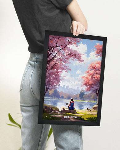 Tranquil Tales by the Stream [BREATHE] Art-Poster