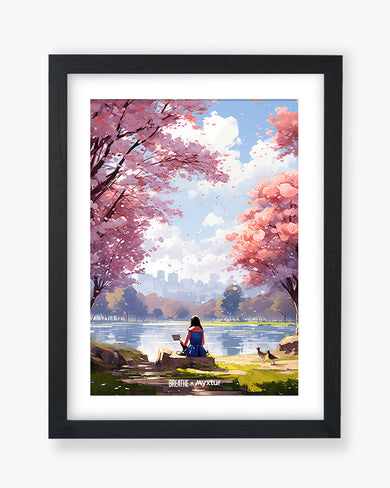 Tranquil Tales by the Stream [BREATHE] Art-Poster