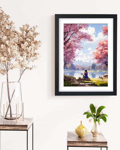 Tranquil Tales by the Stream [BREATHE] Art-Poster