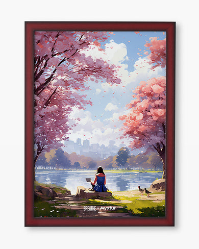 Tranquil Tales by the Stream [BREATHE] Art-Poster