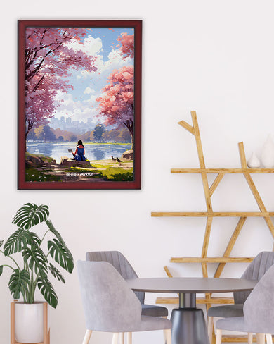 Tranquil Tales by the Stream [BREATHE] Art-Poster