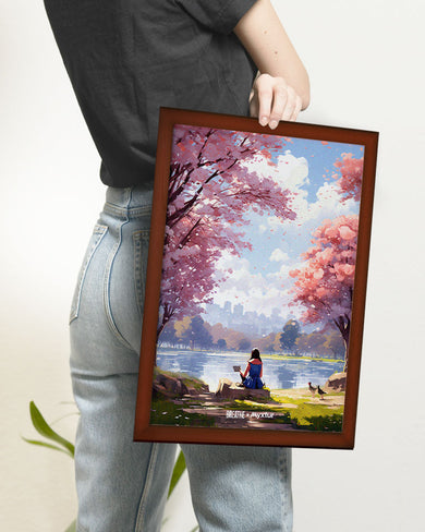 Tranquil Tales by the Stream [BREATHE] Art-Poster