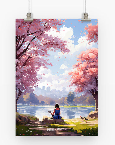 Tranquil Tales by the Stream [BREATHE] Art-Poster