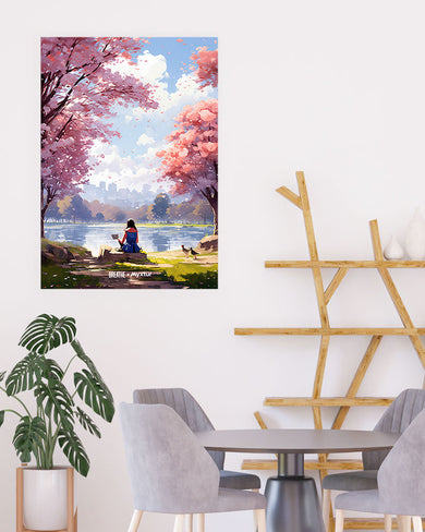 Tranquil Tales by the Stream [BREATHE] Art-Poster