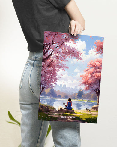 Tranquil Tales by the Stream [BREATHE] Art-Poster