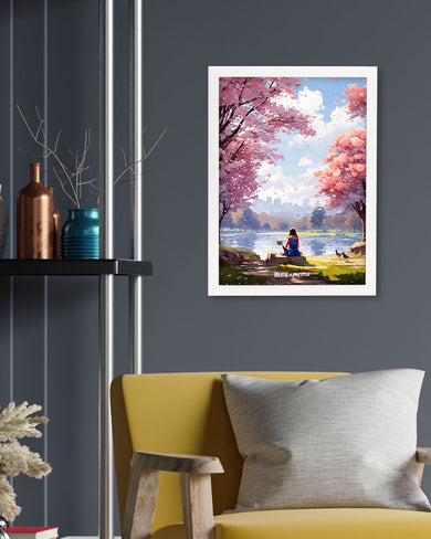 Tranquil Tales by the Stream [BREATHE] Art-Poster