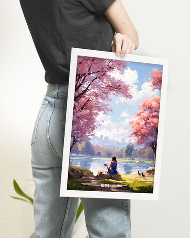 Tranquil Tales by the Stream [BREATHE] Art-Poster