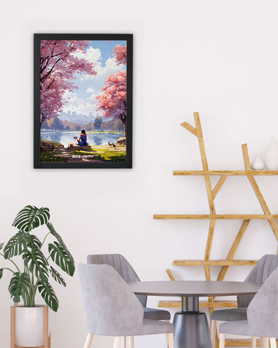 Tranquil Tales by the Stream [BREATHE] Art-Poster