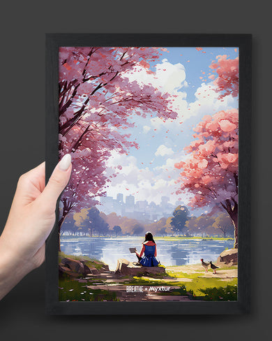 Tranquil Tales by the Stream [BREATHE] Art-Poster