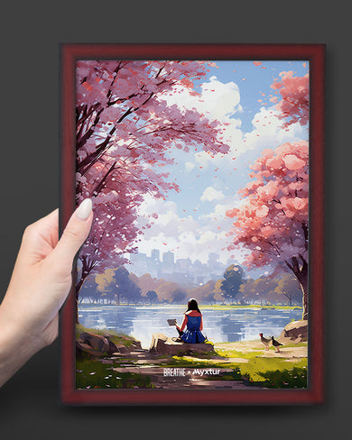 Tranquil Tales by the Stream [BREATHE] Art-Poster