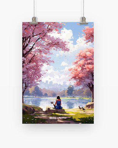 Tranquil Tales by the Stream [BREATHE] Art-Poster