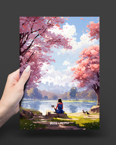 Tranquil Tales by the Stream [BREATHE] Art-Poster