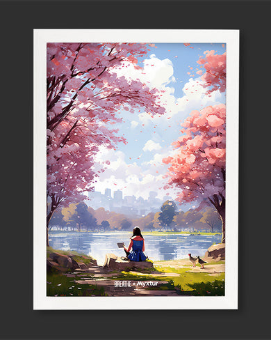 Tranquil Tales by the Stream [BREATHE] Art-Poster