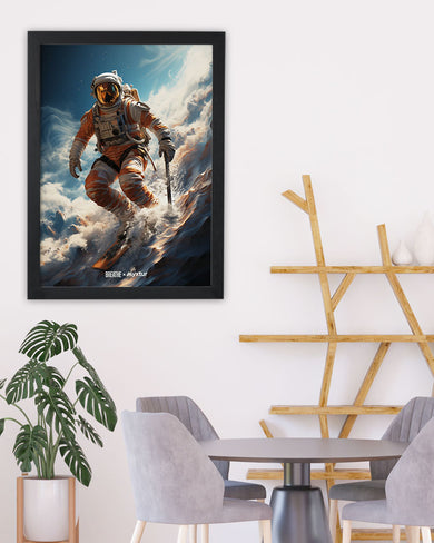 Cosmic Skiing Adventure [BREATHE] Art-Poster