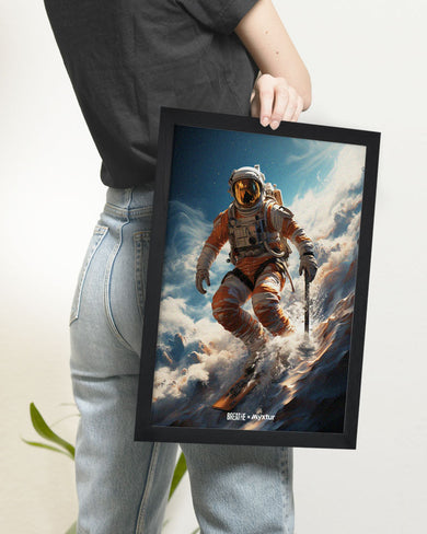 Cosmic Skiing Adventure [BREATHE] Art-Poster