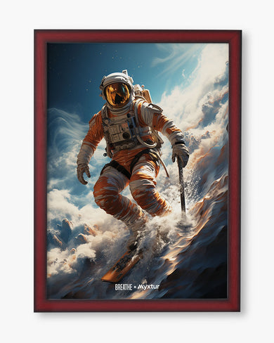Cosmic Skiing Adventure [BREATHE] Art-Poster