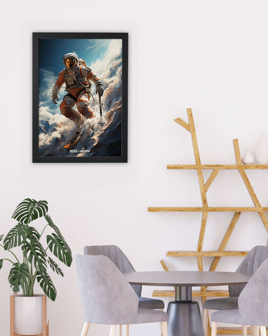 Cosmic Skiing Adventure [BREATHE] Art-Poster