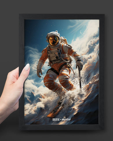 Cosmic Skiing Adventure [BREATHE] Art-Poster