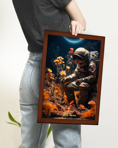 Space Garden Blossoms [BREATHE] Art-Poster