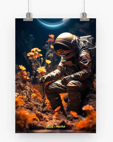 Space Garden Blossoms [BREATHE] Art-Poster