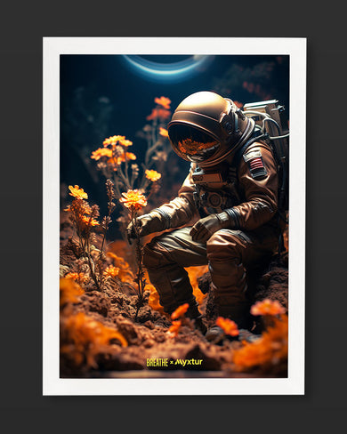 Space Garden Blossoms [BREATHE] Art-Poster