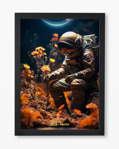 Space Garden Blossoms [BREATHE] Art-Poster
