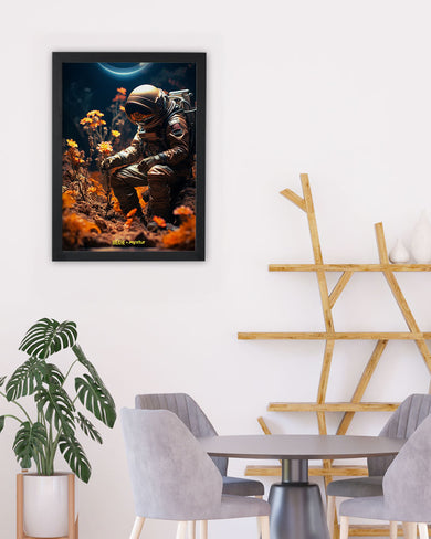 Space Garden Blossoms [BREATHE] Art-Poster