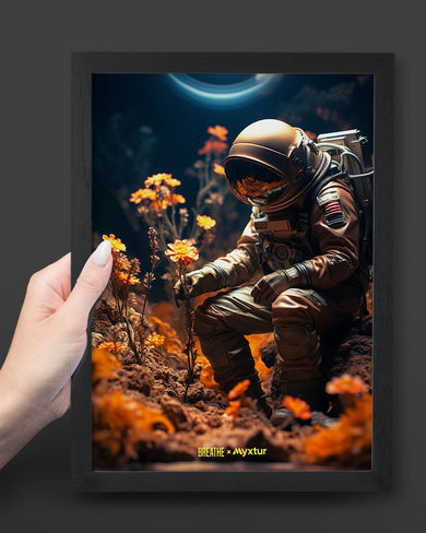 Space Garden Blossoms [BREATHE] Art-Poster