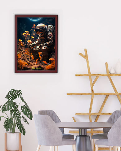 Space Garden Blossoms [BREATHE] Art-Poster