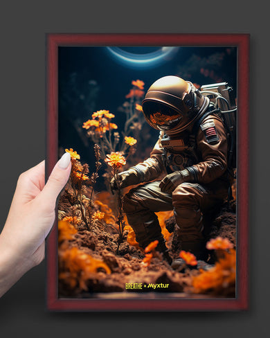 Space Garden Blossoms [BREATHE] Art-Poster