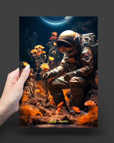 Space Garden Blossoms [BREATHE] Art-Poster