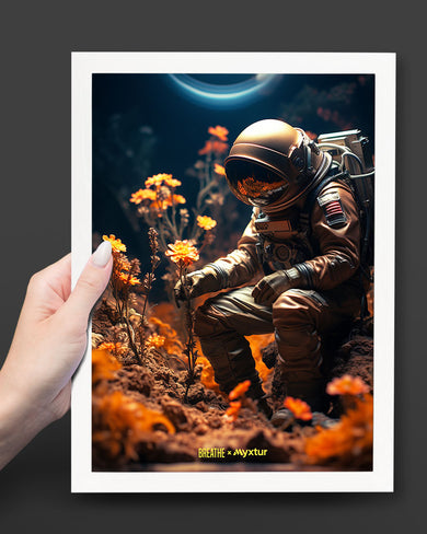 Space Garden Blossoms [BREATHE] Art-Poster