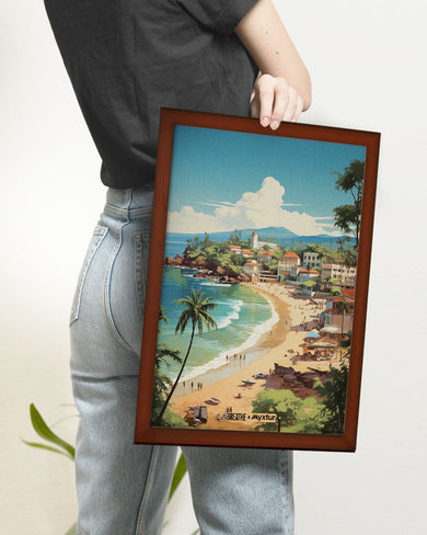 Coastal Bliss in Goa [BREATHE] Art-Poster