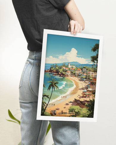 Coastal Bliss in Goa [BREATHE] Art-Poster