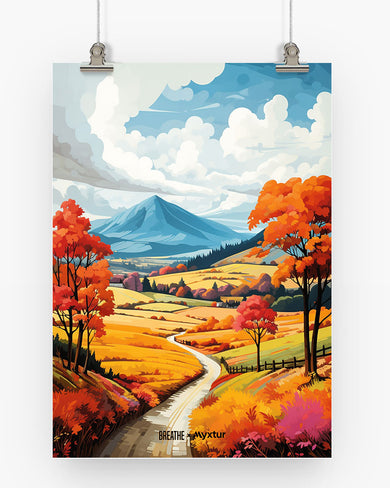 Scenic Alps in Soft Hues [BREATHE] Art-Poster