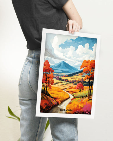 Scenic Alps in Soft Hues [BREATHE] Art-Poster