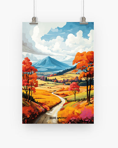Scenic Alps in Soft Hues [BREATHE] Art-Poster