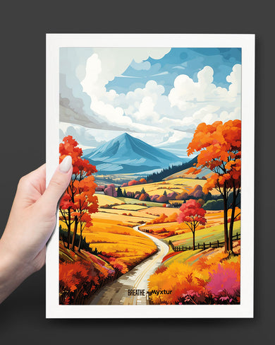 Scenic Alps in Soft Hues [BREATHE] Art-Poster