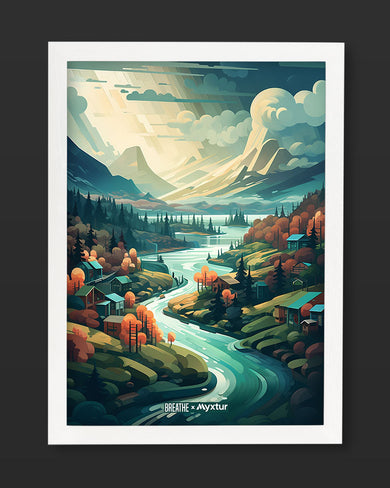 Alpine Mountain Charm [BREATHE] Art-Poster